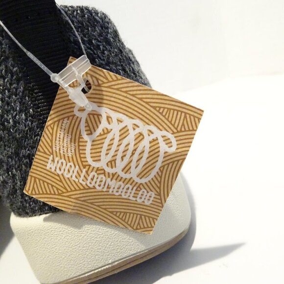 WOOLLOOMOOLOO Darwin Gray Wool Lace Up Sneakers Shoes Size 36 EU 7 US NEW - Picture 4 of 6